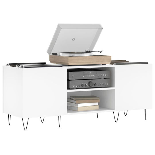 vidaXL Hi-Fi Möbel Weiß 38x121x48cm