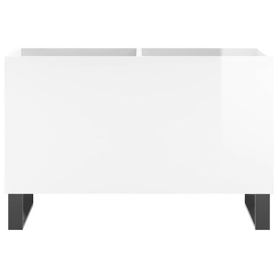 vidaXL Glossy Hi-Fi Furniture White 38x74.5x48cm