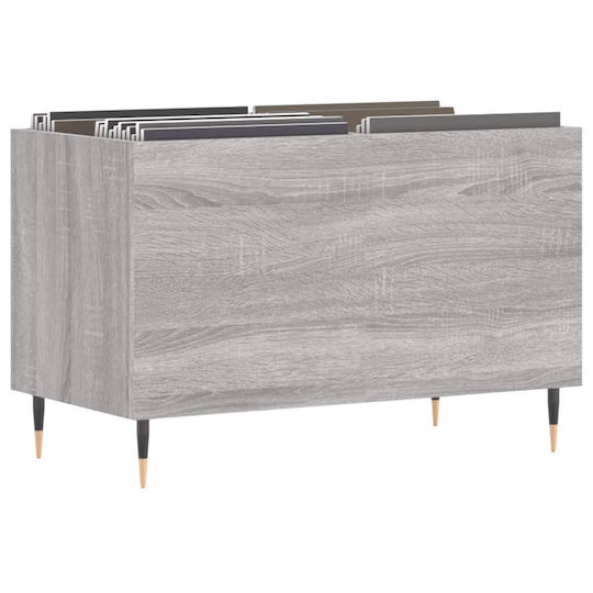 vidaXL Мебел за Hi-Fi Сив 38x74.5x48см