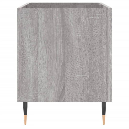 vidaXL Мебел за Hi-Fi Сив 38x74.5x48см