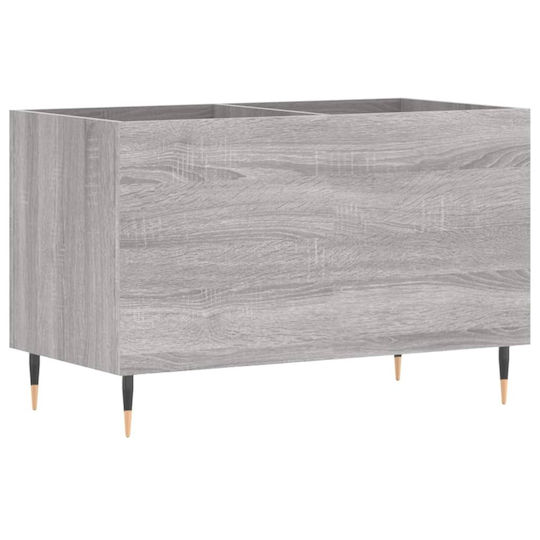 vidaXL Мебел за Hi-Fi Сив 38x74.5x48см