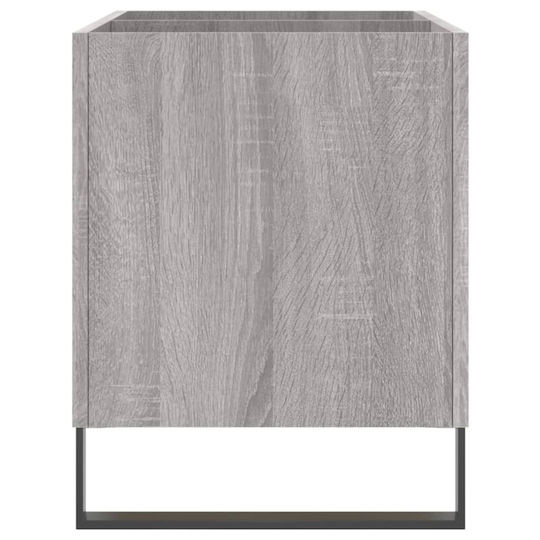 vidaXL Мебел за Hi-Fi Сив 38x74.5x48см