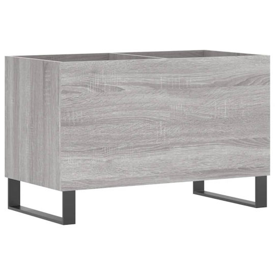 vidaXL Мебел за Hi-Fi Сив 38x74.5x48см