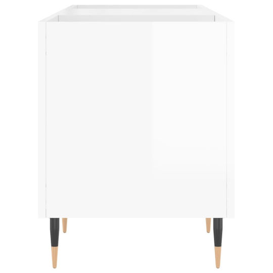 vidaXL Glossy Hi-Fi Furniture White 38x121x48cm