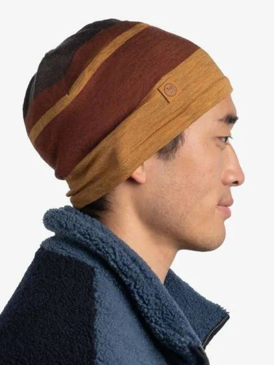 Buff Beanie Unisex Σκούφος Πλεκτός σε Κίτρινο χρώμα