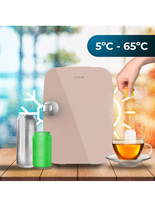 Cecotec Rio Ψυγείο Καλλυντικών 4lt με Ράφι & Λειτουργία Θέρμανσης Μπεζ