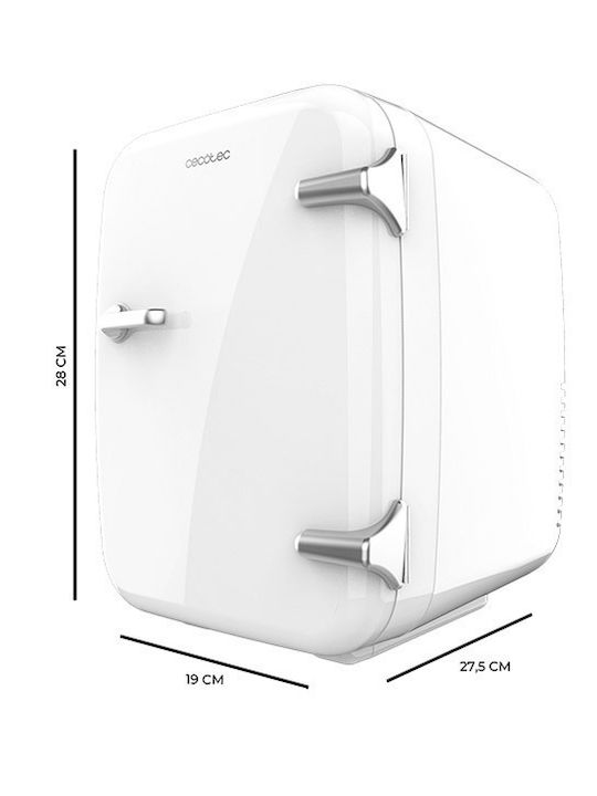 Cecotec Habana Cosmetic Refrigerator 4lt With Shelf And Heating Function White