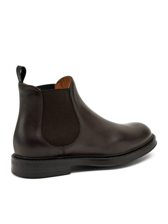 Leder Braun Chelsea Stiefeletten