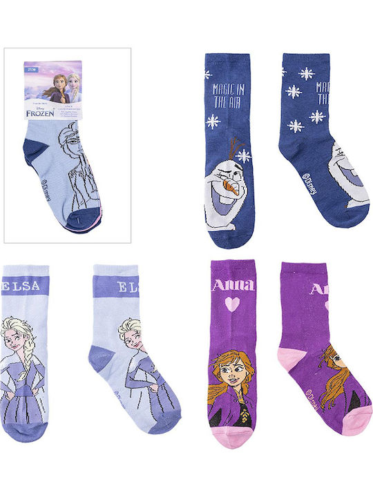 Cerda Kinder Socken Kniehohe Frozen Mehrfarbige 3er-Pack
