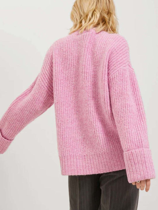 Jack & Jones Women's Long Sleeve Pullover Pink