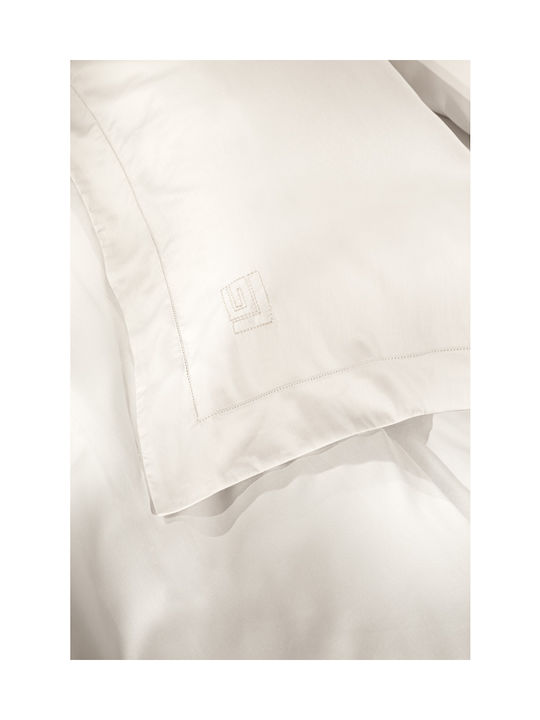 Guy Laroche Silky Σετ Μαξιλαροθήκες Oxford Ivory 52x72εκ.
