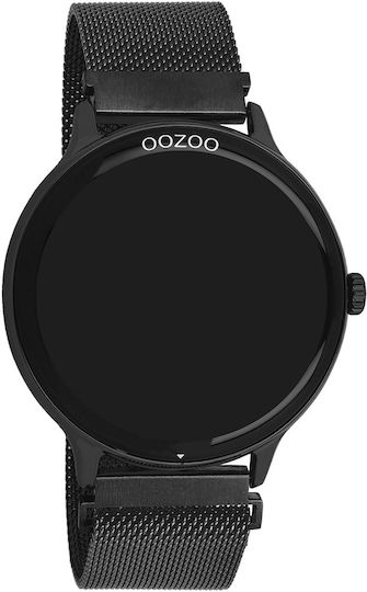Oozoo Q00139 45mm Smartwatch με Παλμογράφο (Μαύρο)