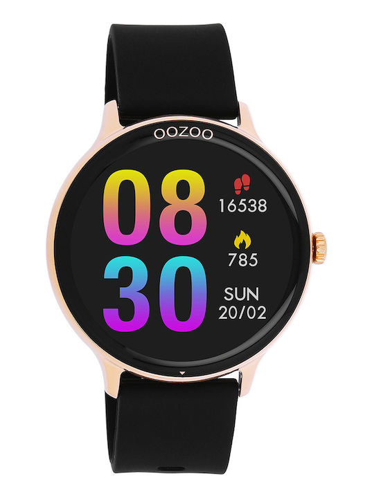 Oozoo Q00133 45mm Smartwatch with Heart Rate Monitor (Black)