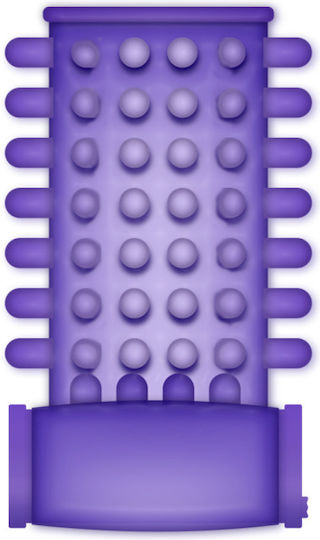 Love Casual Ring Vibration Sleeve Penis-Verlängerung Lila