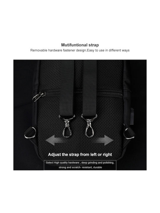 Herrentasche Schulter / Crossbody Schwarz