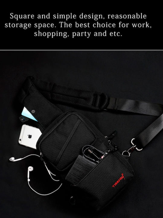Herrentasche Schulter / Crossbody Schwarz