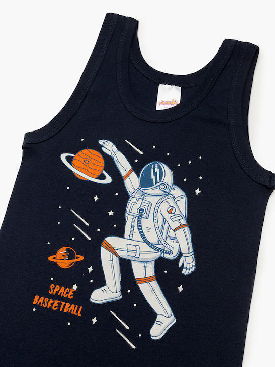 Minerva Astronaut Παιδικό Φανελάκι Navy Μπλε