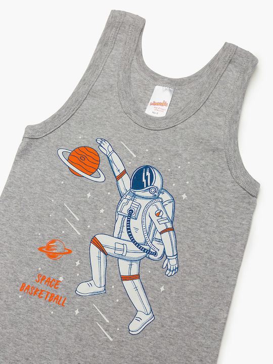 Minerva Astronaut Παιδικό Φανελάκι Γκρι