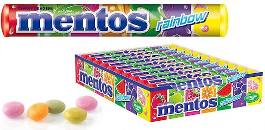 Mentos Kaugummibonbons mit Geschmack Regenbogenfrüchte 1Stück 37.5gr