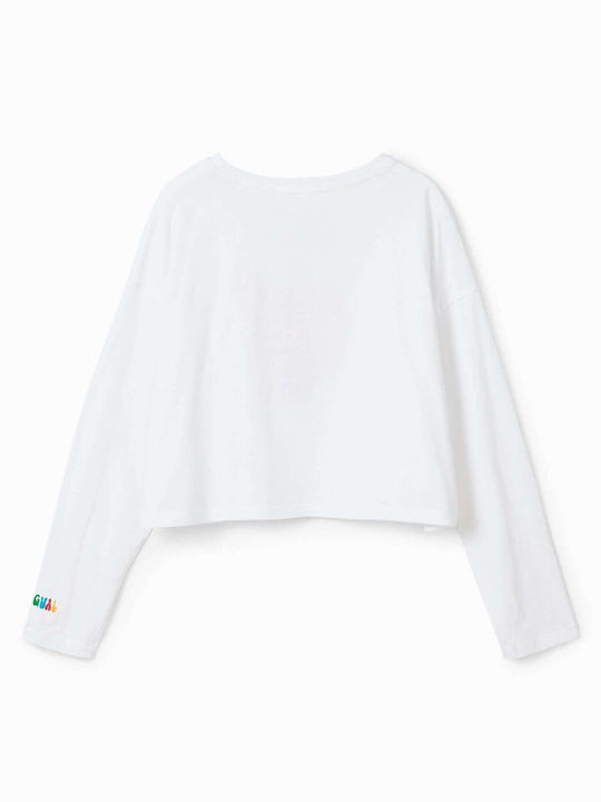 Desigual Kids Blouse Long Sleeve White