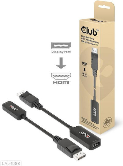 Club3D Konverter DisplayPort männlich zu HDMI weiblich 1Stück CAC-1088