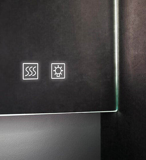 Ebir Iluminacion 246-28246CI150 Καθρέπτης LED Touch με Ράφι 60x80см