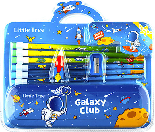 Little Tree Kids Stationery Set with Pencil, Sharpener and Eraser