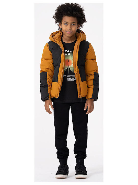 Kids' Casual Jacket Short with Hood Orange