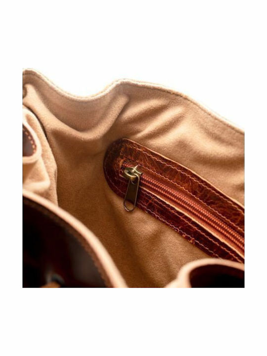 -leather Leather Women's Bag Shoulder Brown
