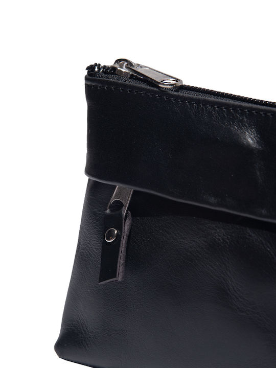 -women's Leather Women's Clutch Black