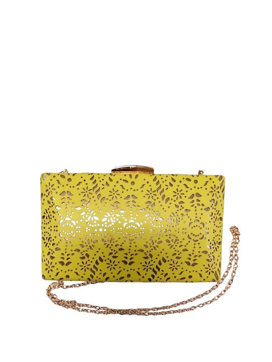 Lazer Cut Women's Bag Hand Yellow