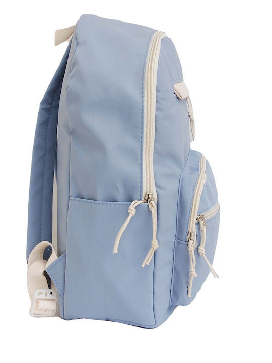 Vamore Ύφασμα Damen Tasche Rucksack Hellblau