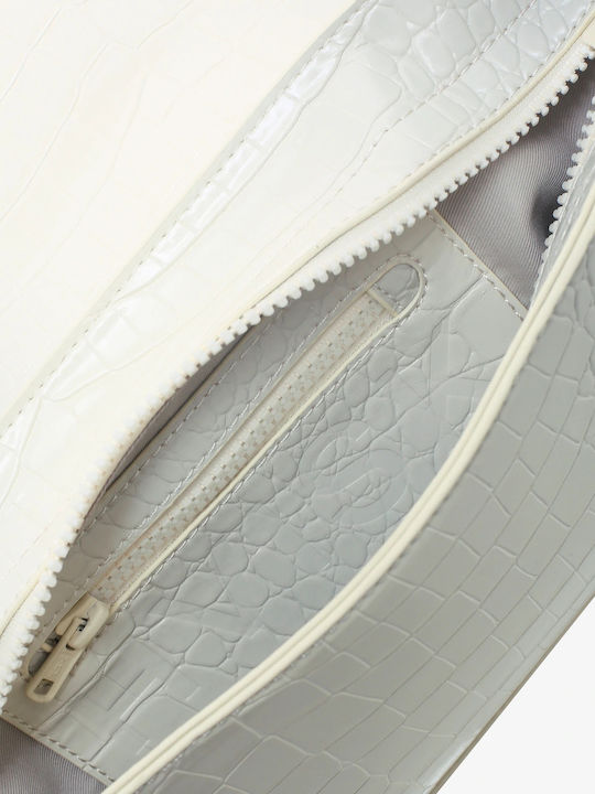 Croco Damentasche Umhängetasche Gray