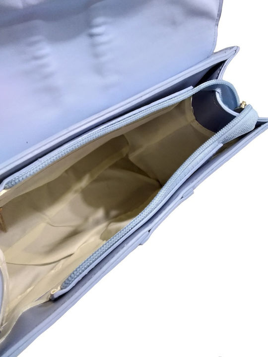 Damen Flap-Tasche Hellblau
