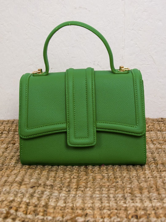 Huxley & Grace Τετράγωνο Τσαντάκι Women's Bag Hand Green