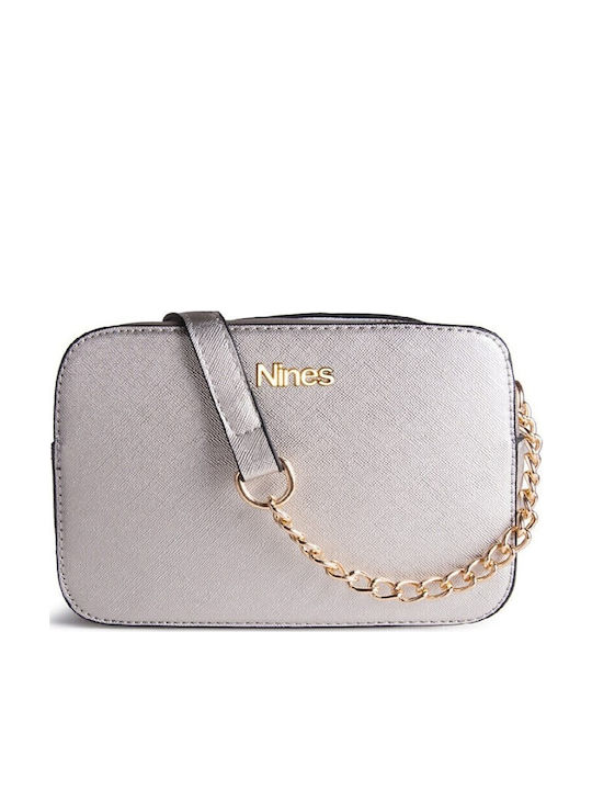Geantă de damă Crossbody Argintie
