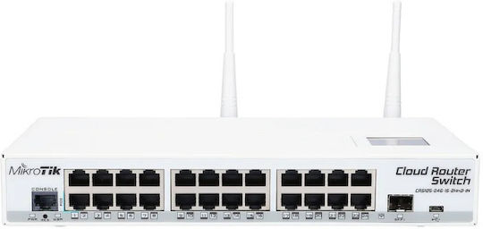 MikroTik CRS125-24G-1S-2HnD-IN Managed L3 Switch with 24 Gigabit (1Gbps) Ethernet Ports and 1 SFP Port