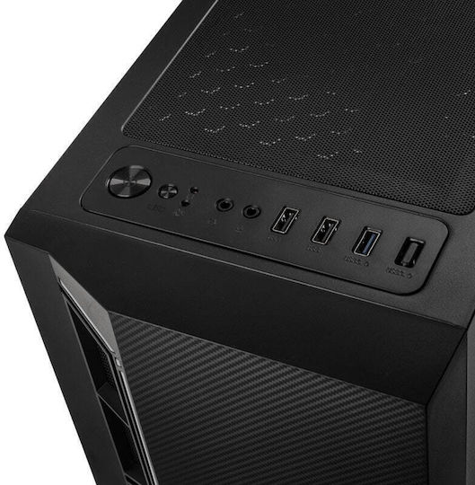 Kolink Inspire K7 Gaming Midi Tower Κουτί Υπολογιστή με Πλαϊνό Παράθυρο και RGB Φωτισμό Μαύρο