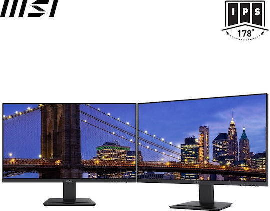 MSI PRO MP273A IPS Монитор 27" FHD 1920x1080 с Време за Реакция 4мс GTG