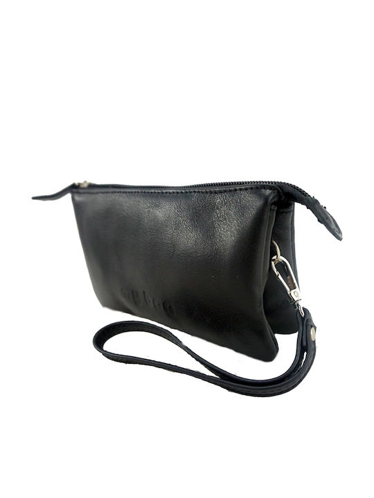 Mybag Τσαντάκι Leather Women's Bag Hand Black