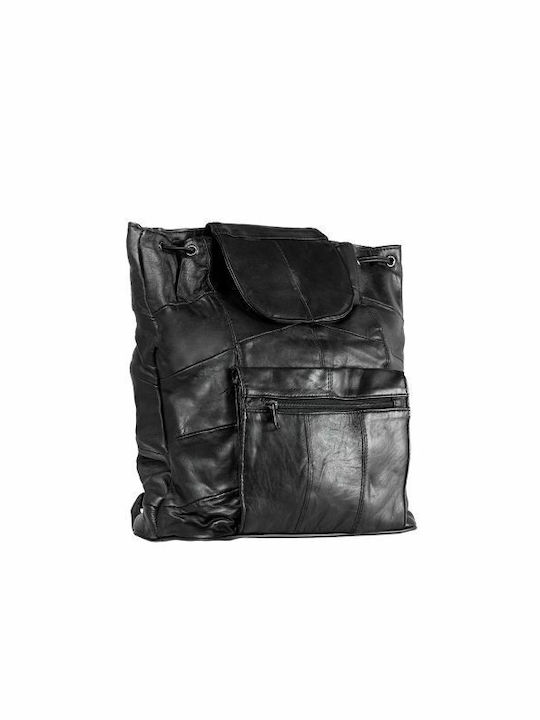 Kouros Kouros-δερμάτινο Leather Women's Bag Backpack Black