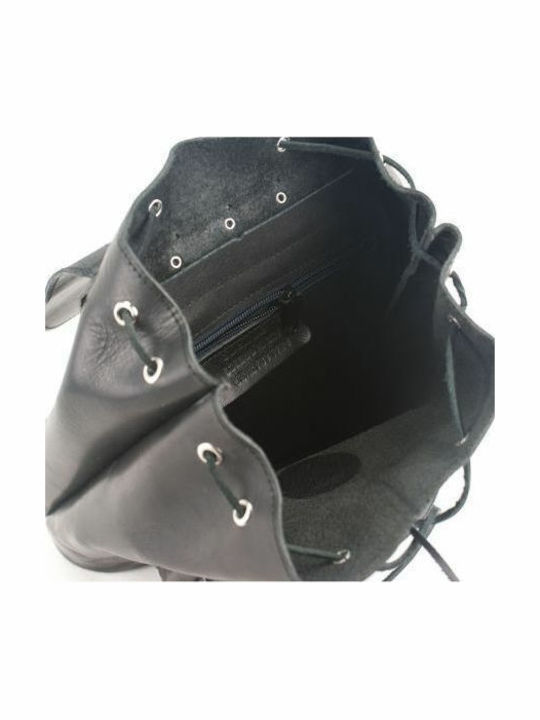 -leather Leather Women's Bag Backpack Black