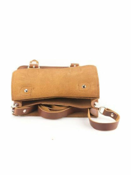 By -leather Leather Women's Bag Handbag Tabac Brown