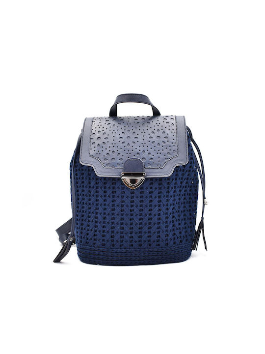 Ideahellas Damen Tasche Rucksack Blau