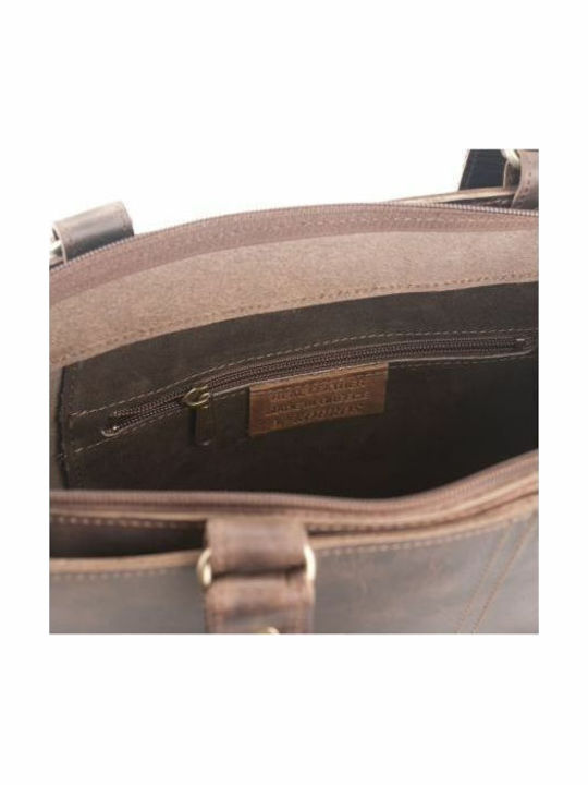 Leather Women's Bag Shoulder Brown