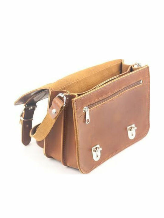 By -leather Leather Women's Bag Handbag Tabac Brown