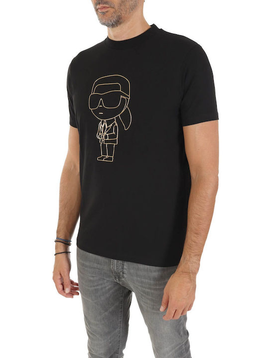 Karl Lagerfeld Men's Short Sleeve T-shirt Black