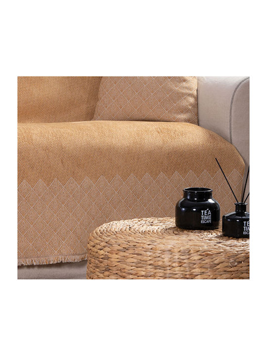 Nef-Nef Homeware Remington Pături Canapea Cuverturi Pentru Canapea 2 Locuri 170x250cm Aur