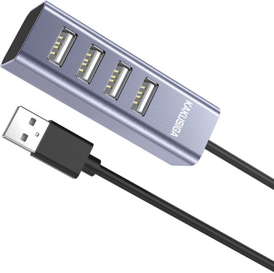 Kaku KSC-383 USB 2.0 4 Port USB Hub with USB-A Connection Gray