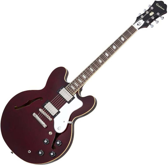 Epiphone Noel Gallagher Riviera Ηλεκτρική Κιθάρα με S Διάταξη Μαγνητών Dark Wine Red με Θήκη